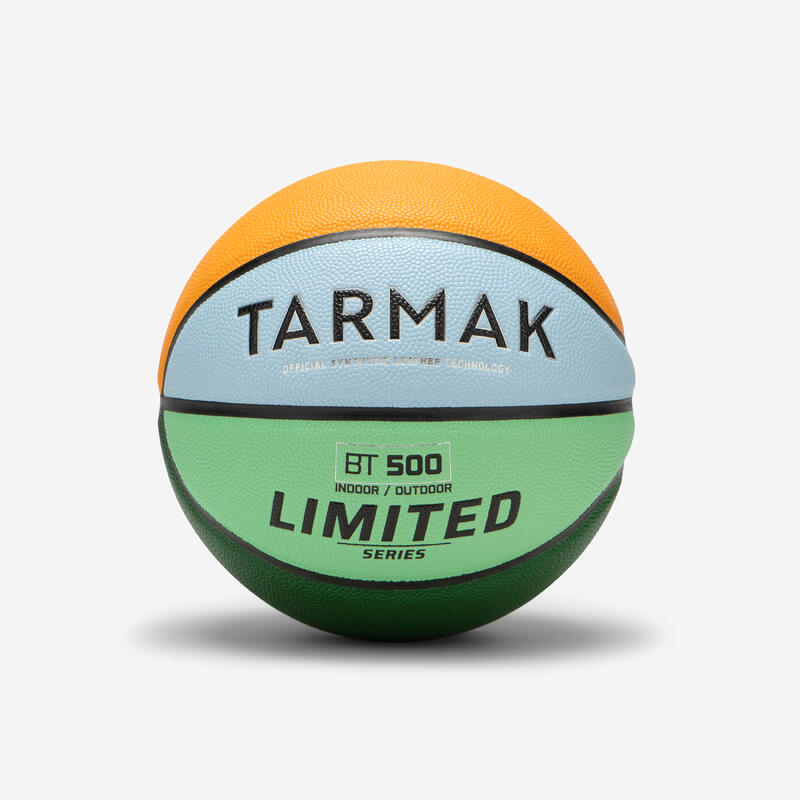Basketbal kind BT500 Touch maat 5 groen, blauw, oranje