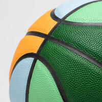 כדורסל מידה 5 לילדים דגם BT500 Touch - ירוק/כחול