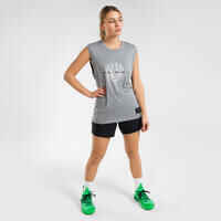 Men's/Women's Sleeveless Basketball Jersey TS500 - Grey