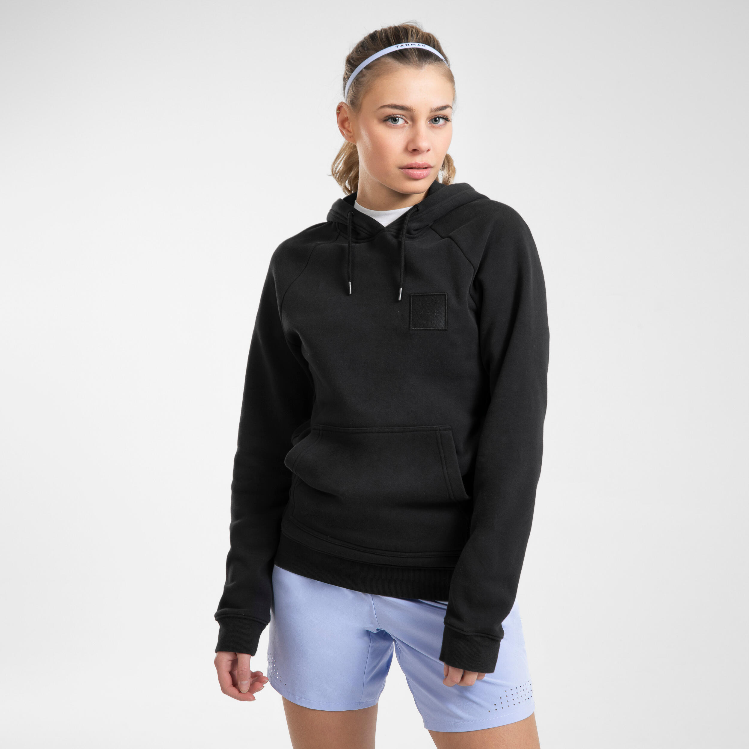 Men's/Women's Basketball Hoodie H100 - Black 2/9