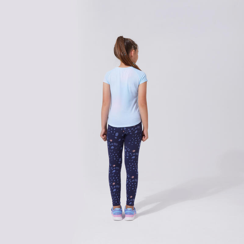 女童透氣 T 恤 s500－藍色