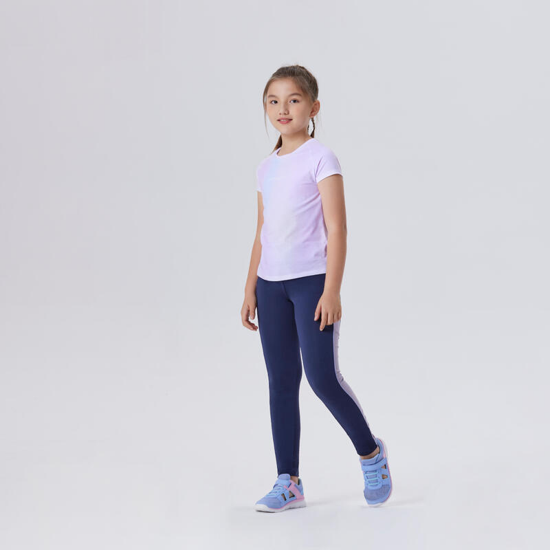 Girls' Breathable T-Shirt S500 - Mauve