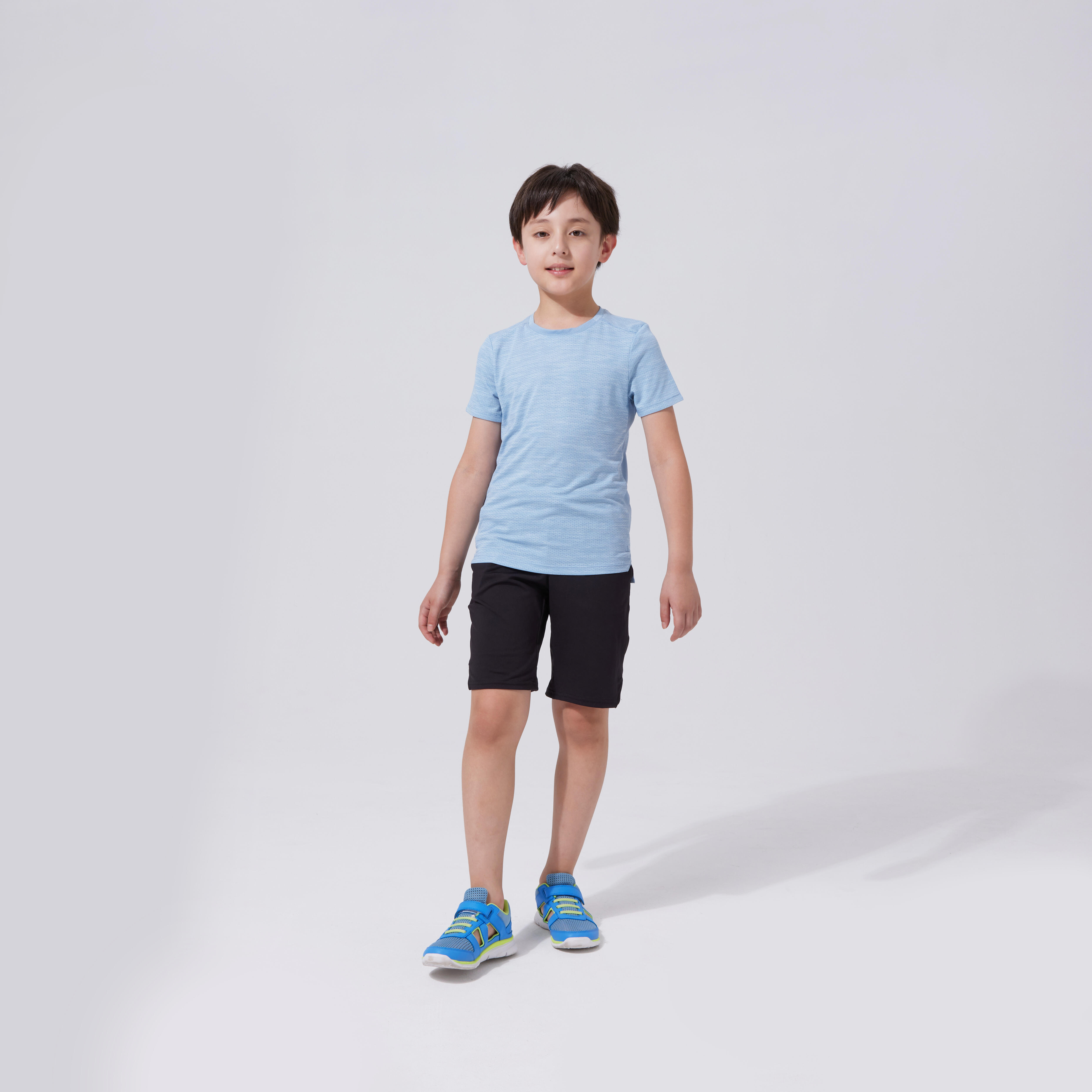 Kids' Synthetic Breathable T-Shirt 500 - Blue