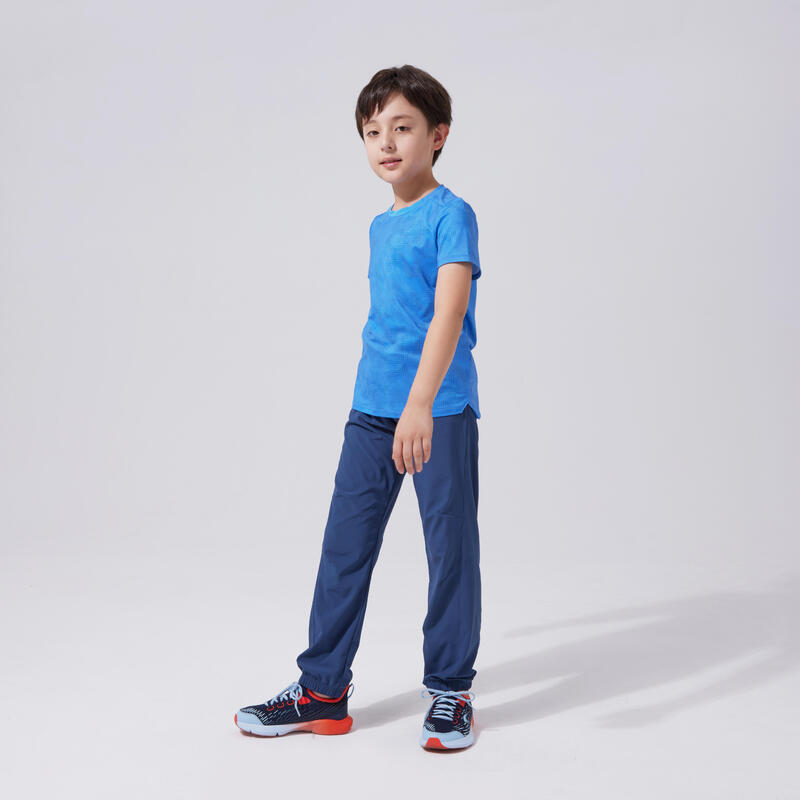 Kids' Breathable Synthetic T-Shirt 500 - Blue