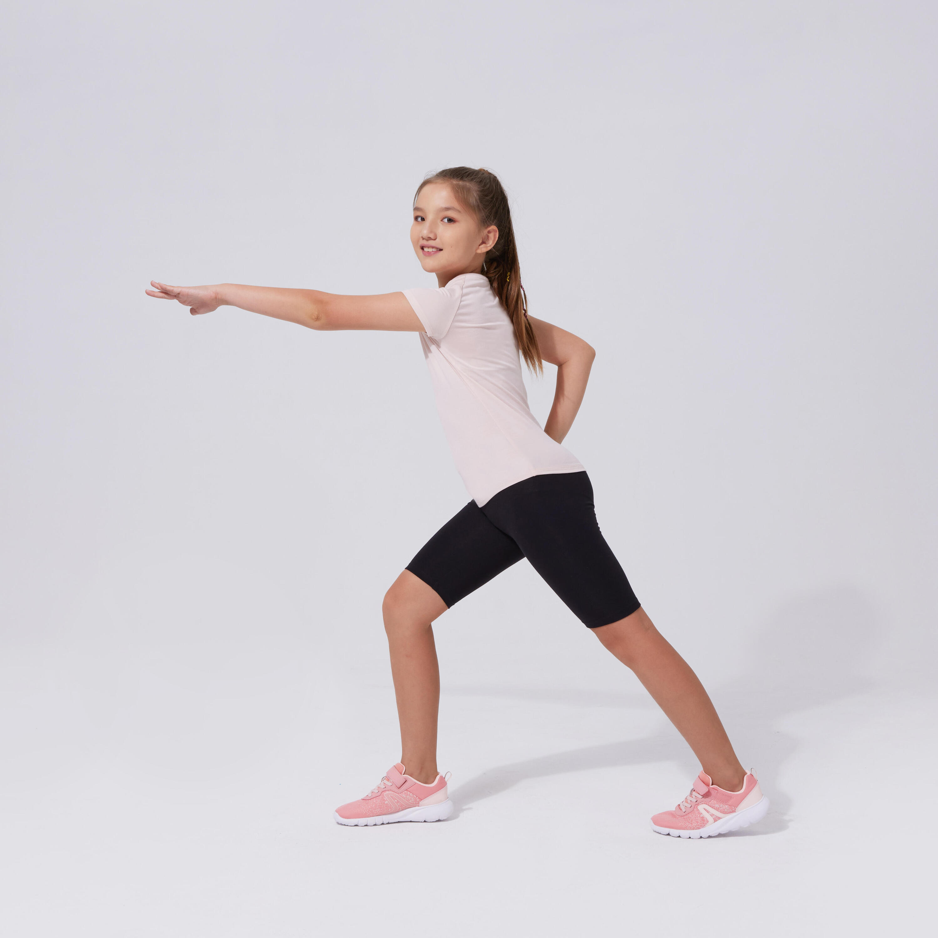 Mallas Ciclistas Múltiples Deportes Niña Negro Algodón 5/10