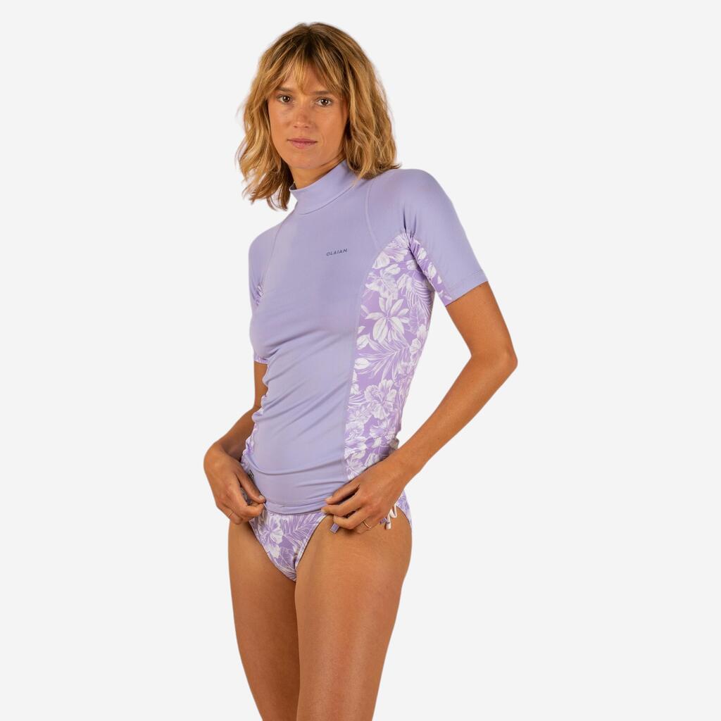 POLERA ANTI-UV 500 BELLY MUJER BLANCO MANGA CORTA