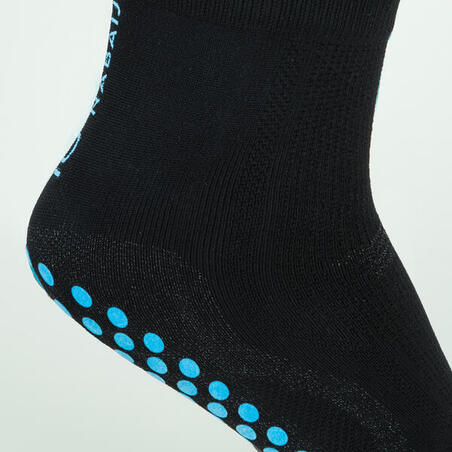 Шкарпетки для басейну антибактеріальні чорні/бірюзові