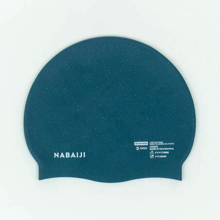 Шапочка для плавання 500 силіконова синьо-зелена