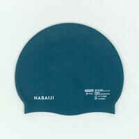 Reg silicone swim cap - One size - Petrol blue