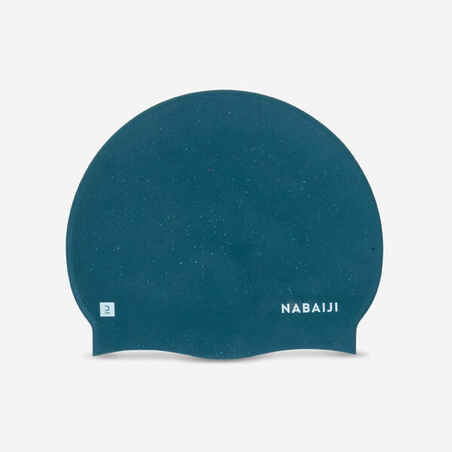 Gorro de natación en silicona Nabaiji Rec 500 azul petróleo