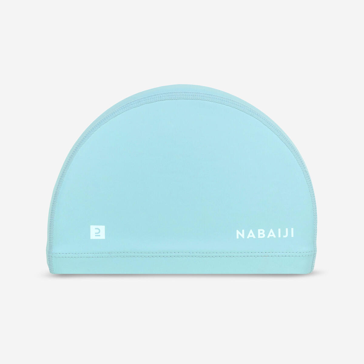 Bonnet de bain en maille enduite - tissu imprimé - taille m - vert line blanc