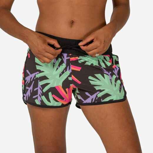 
      Boardshort surf femme TINI HAWAII avec ceinture élastiquée et cordon de serrage
  