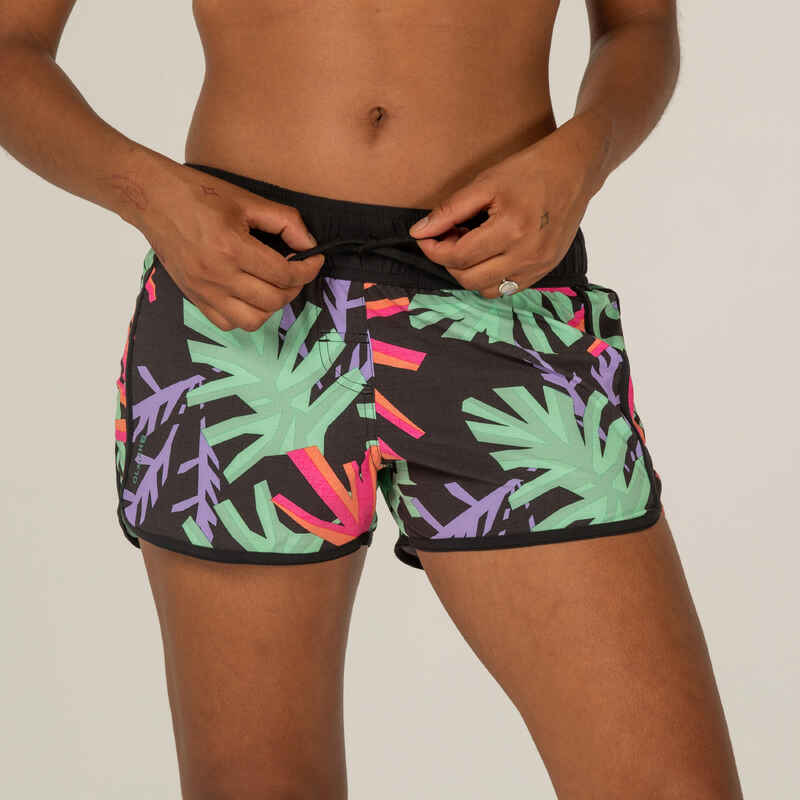 Women's surfing boardshorts TINI HAWAII with an elasticated waistband and drawstring