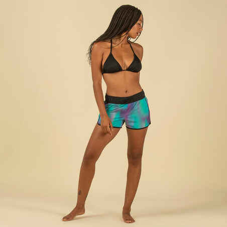 Women's TINI BLUR boardshorts with elasticated waistband and drawstring