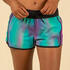 Women's TINI BLUR boardshorts with elasticated waistband and drawstring
