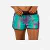 Women's TINI BLUR boardshorts with elasticated waistband and drawstring