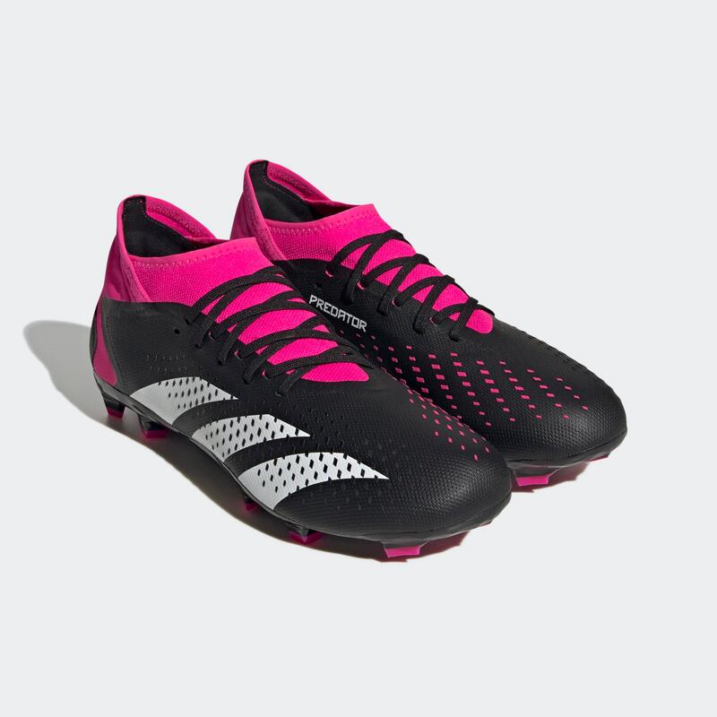 Scarpe calcio uomo Adidas PREDATOR ACCURACY.3 FG nero-rosa