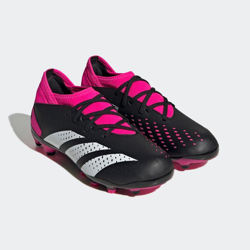 Adidas Predator Accuracy.3 MG voetbalschoenen kind zwart/roze