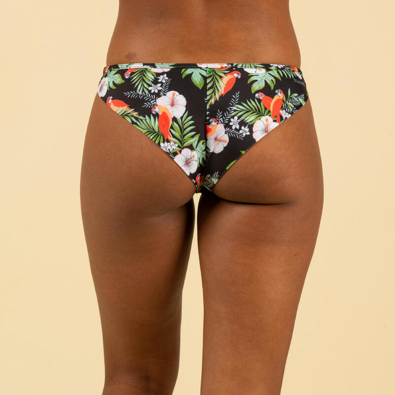 Bikini-Hose Damen Tanga hoher Beinausschnitt - Lulu Parrot