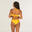 Braguita bikini brasileña Mujer surf acanalado amarillo