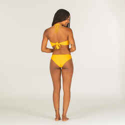 Tanga Lulu ribbed briefs with very high cut plain yellow