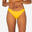 Bikinibroekje Lulu hoog uitgesneden tanga geel geribd