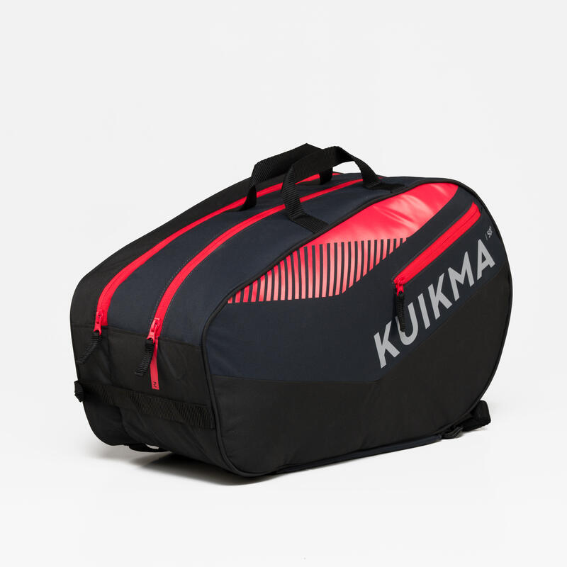 Saco Padel Kuikma PL500 preto/vermelho