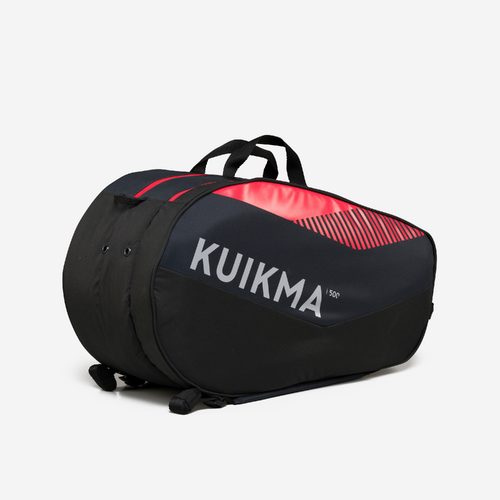 Sac de padel 20L - Kuikma PL 500 noir/rouge
