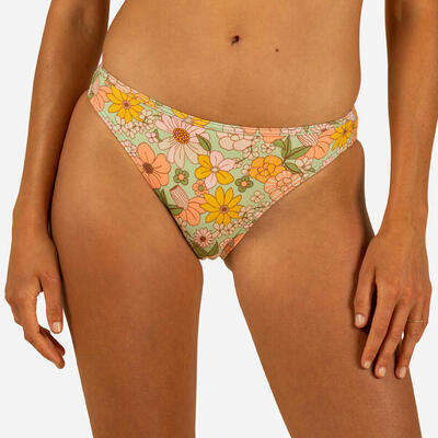 Costume slip sgambato surf donna FIORELLINI multicolore