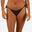 Braguita bikini Mujer surf lazos acanalado negro
