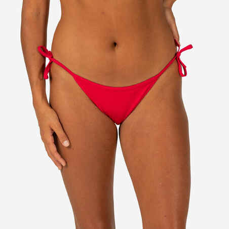 Donji dio bikinija Sofy s vezanjem sa strane ženski crveni