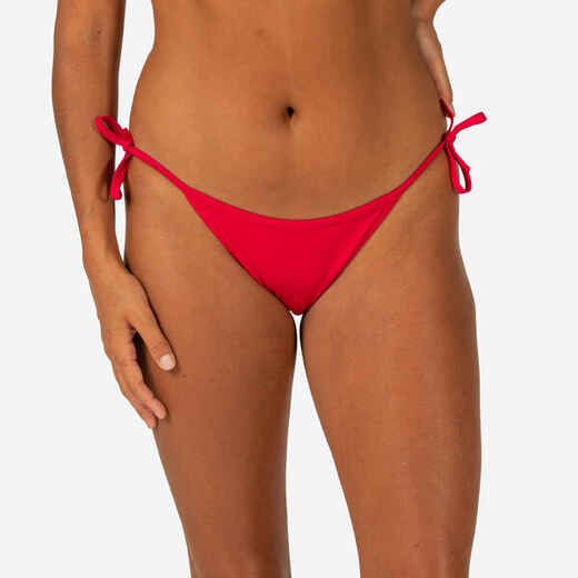 
      WOMEN'S SIDE-TIE BIKINI BOTTOMS SOFY RED
  