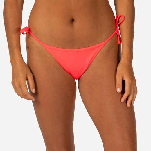 
      Bikini-Hose Damen seitlich gebunden - Sofy korallenrot/neon
  