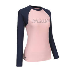 WOMEN’S CN TOP UV 100 SLIM PINK/NAVY