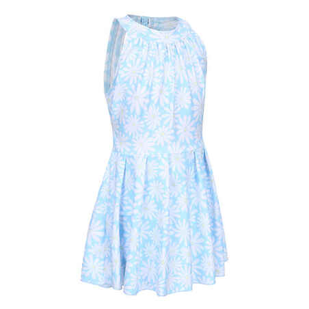Girl one-piece skirt swimsuit - CN 1P MINI AMBER DAISIES BLUE