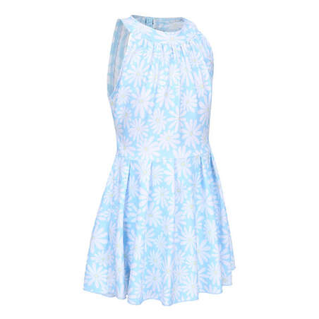 Maillot de bain jupe une pièce pour fille - CN P MINI AMBRE MARGUERITES BLEU