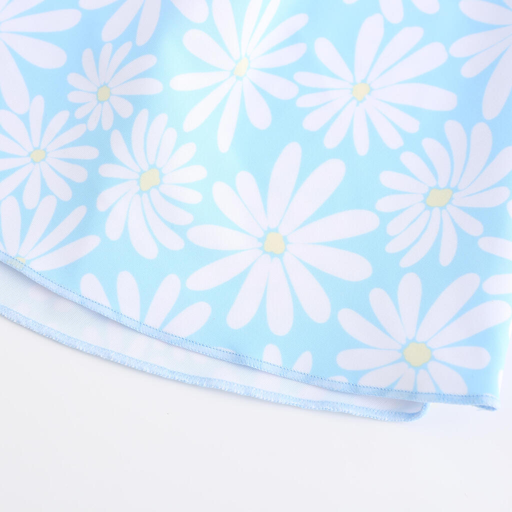Maillot de bain jupe une pièce pour fille - CN - 1P MINI AMBRE ROSE CIEL