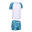 Boy's swimsuit two-piece shorty white/turquoise