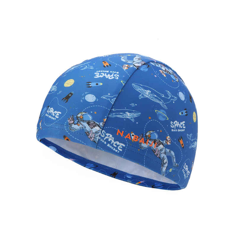 Mesh Swim Cap Size S blue space print