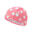 Mesh Swim Cap Size S - Pink bdots print