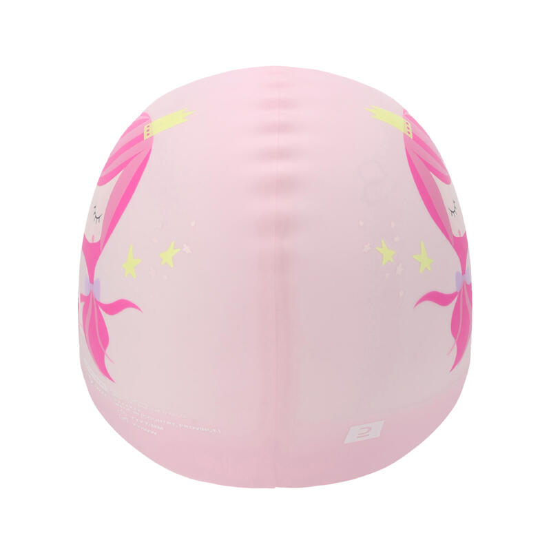 矽膠泳帽 - 單一尺寸 - Mermaid 粉紅色 藍色