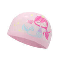 Silicone swim cap - One size - Mermaid pink blue