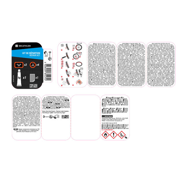 KIT DE PATCHS DE REPARATION CHAMBRE A AIR VELO Decathlon