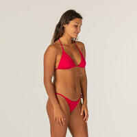 WOMEN'S SIDE-TIE BIKINI BOTTOMS SOFY RED