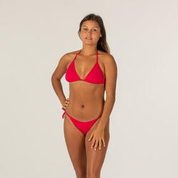 HAUT DE MAILLOT DE BAIN FEMME TRIANGLE COULISSANT MAE ROUGE