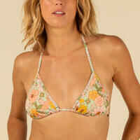 WOMEN'S SLIDING TRIANGLE SWIMSUIT TOP WITH PADDED CUPS VINTAGE