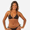 WOMEN'S SLIDING TRIANGLE SWIMSUIT TOP WITH PADDED CUPS SIMY BLACK