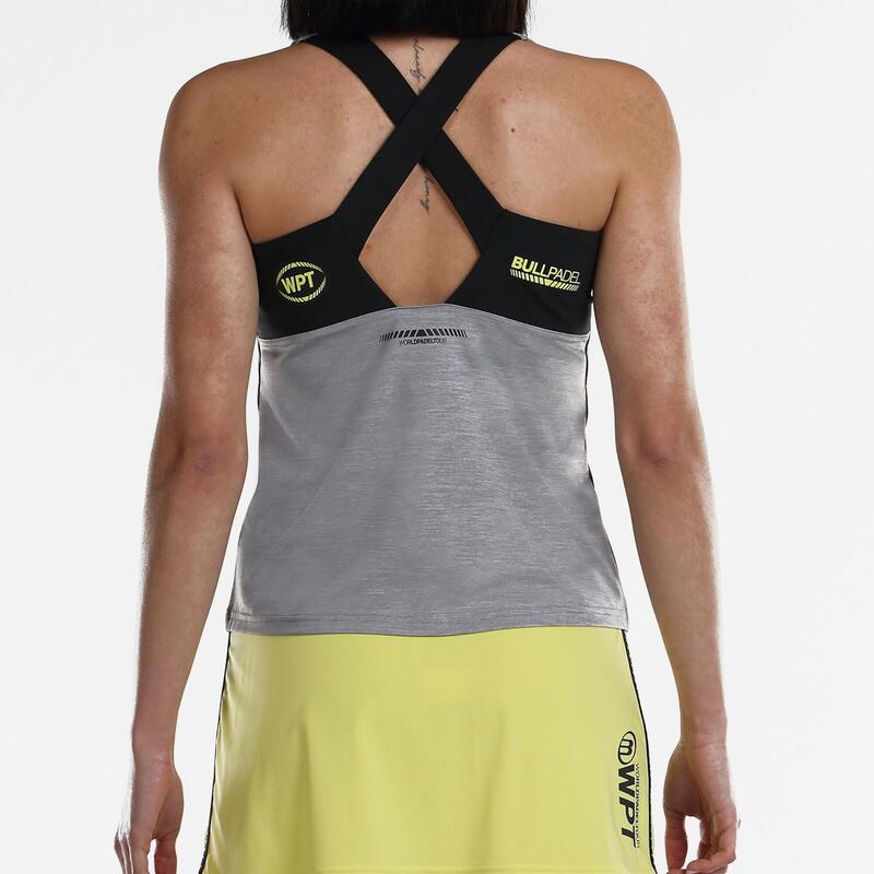 Camiseta de tirantes de pádel para Mujer Bullpadel Llave WPT