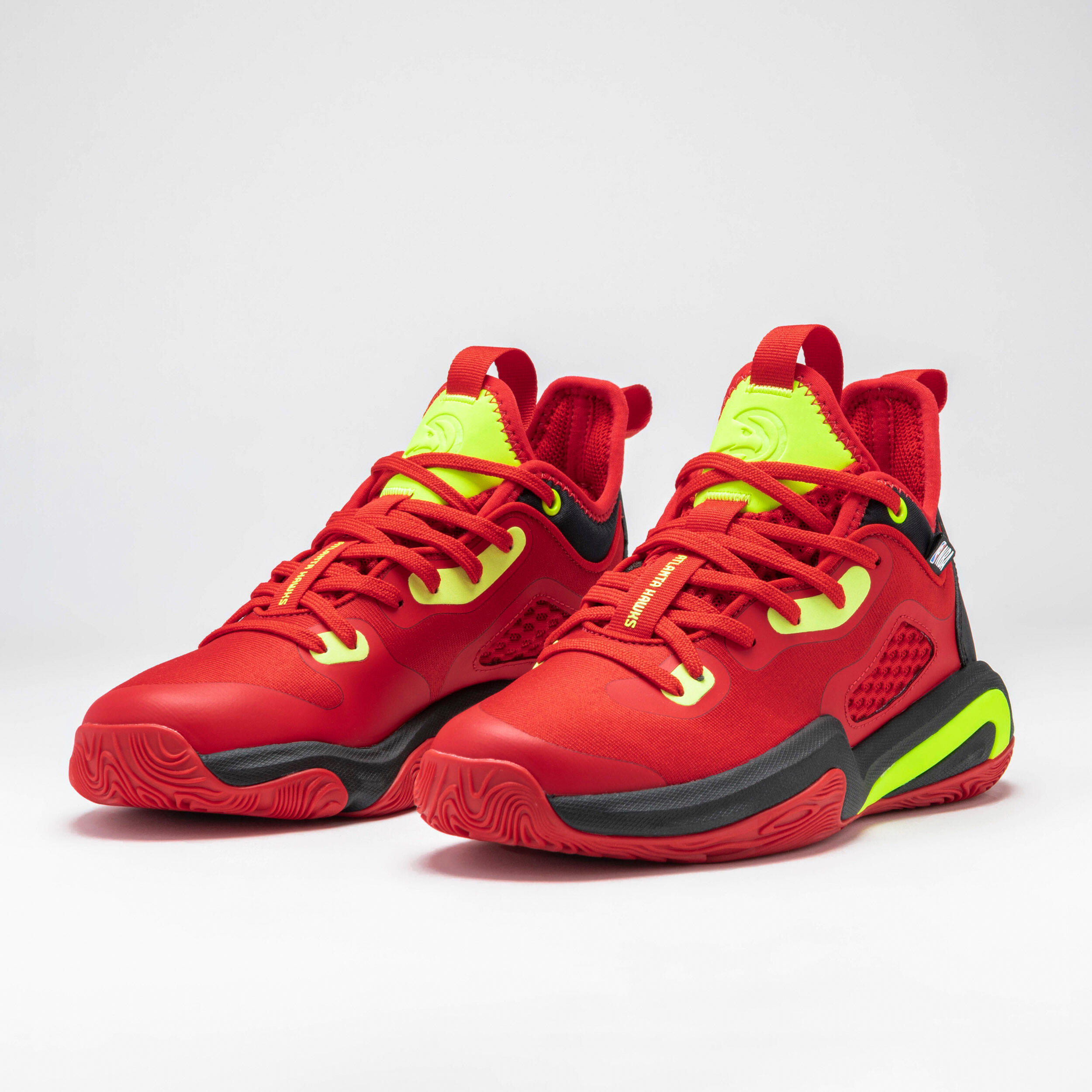 Girls/Boys' Basketball Shoes SE900 Mini Me NBA - Red/Atlanta Hawks 6/16
