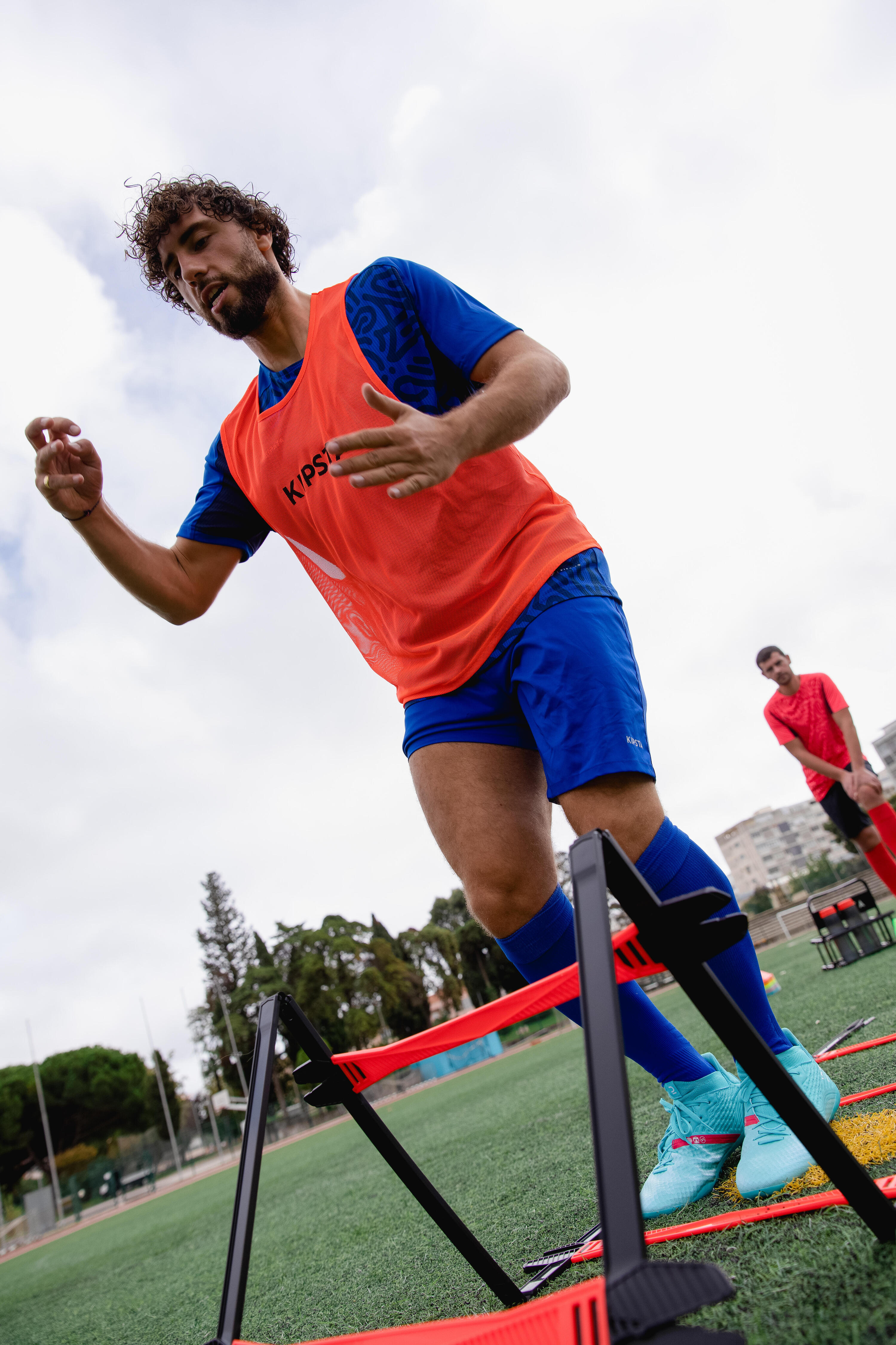 Calzettoni calcio adulto VIRALTO II lunghi blu 8/8